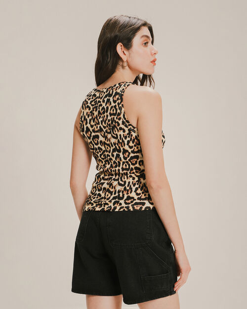 Playera De Rib Sin Mangas